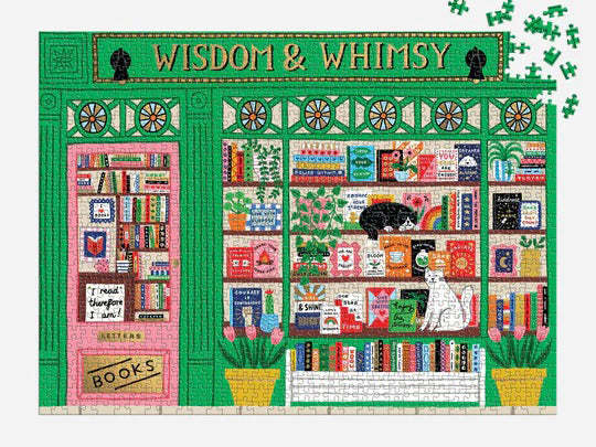 achat Puzzle Wisdom & Whimsy Bookshop - 1000 pièces - Galison