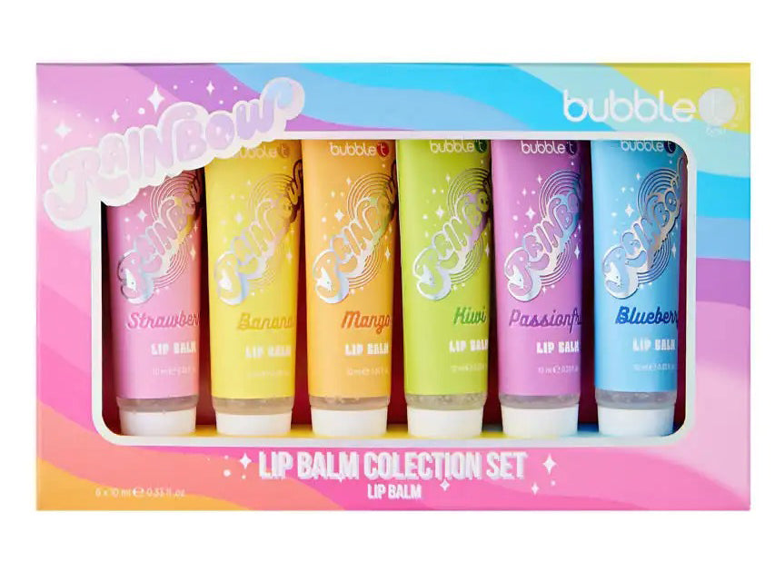 Achat Ensemble baumes à lèvres 6 saveurs arc-en-ciel - Bubble T