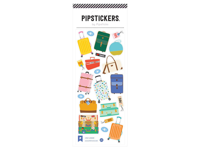 Achat Stickers Valises colorées (Lively Luggage) - Pipsticks