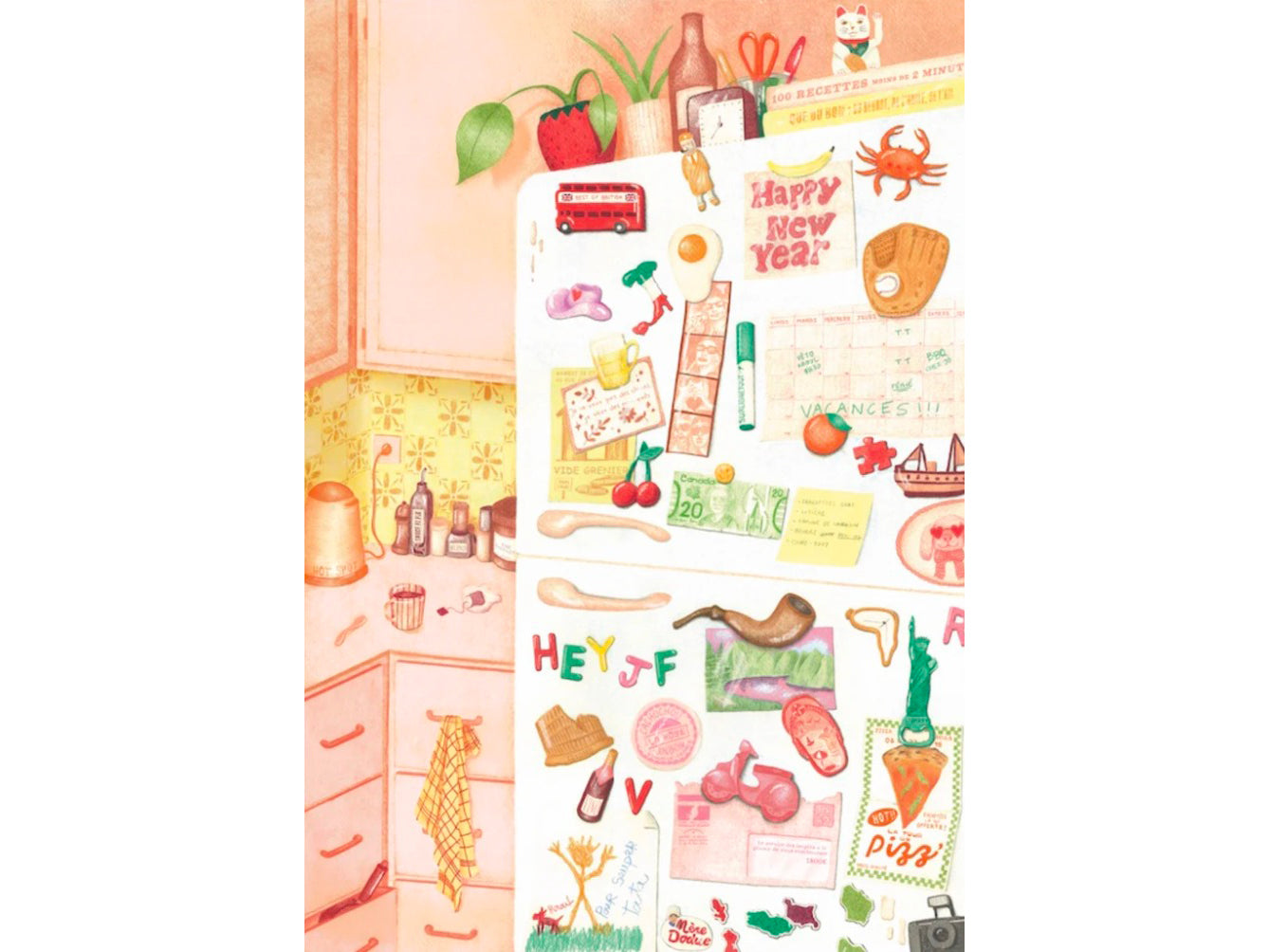 achat Puzzle La porte de frigo - 1000 pièces - Jour Férié