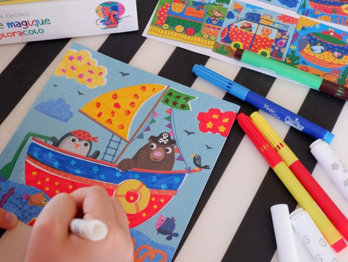 Coloriage magique - Tableau à créer Les Exploracolo - Créa Lign'