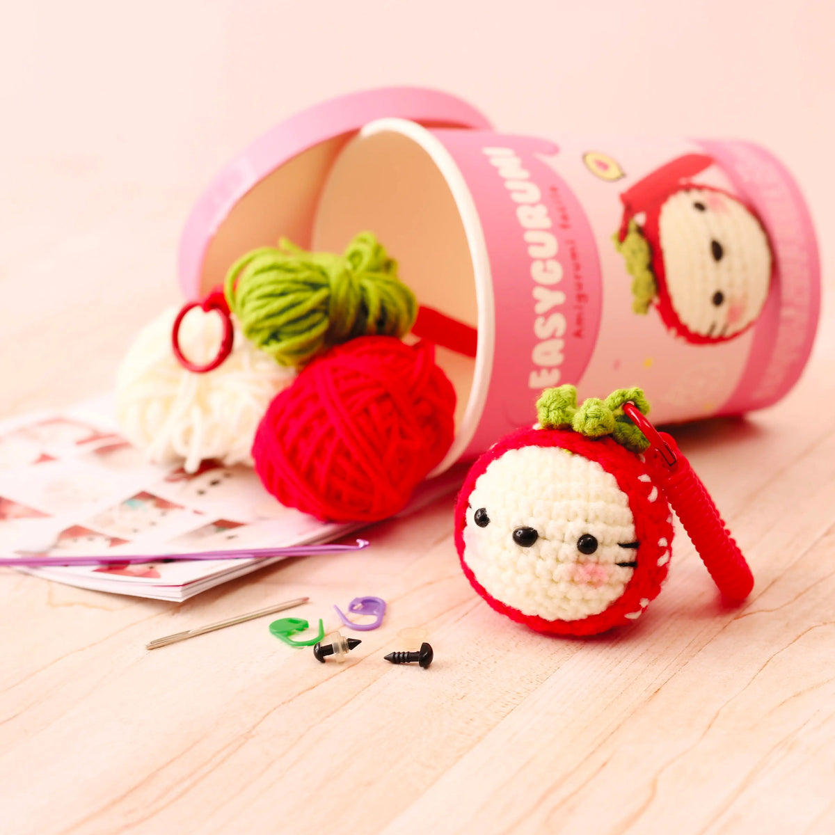 achat Kit crochet Easygurumi Fraise - Graine Créative