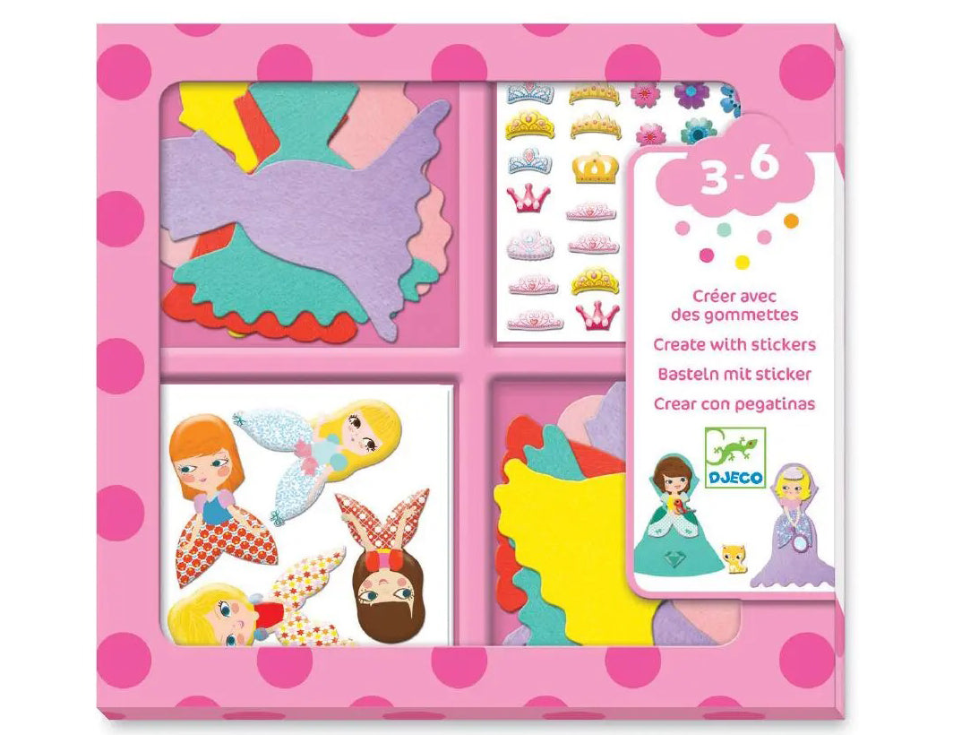 Achat Gommettes J’aime les princesses - Djeco