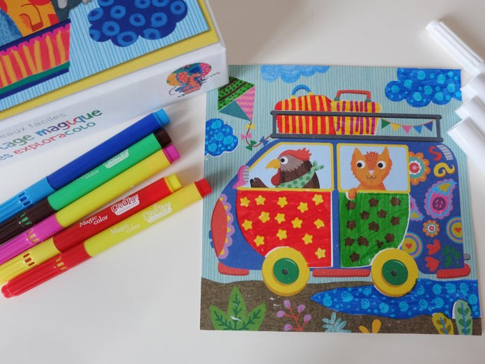 Coloriage magique - Tableau à créer Les Exploracolo - Créa Lign'