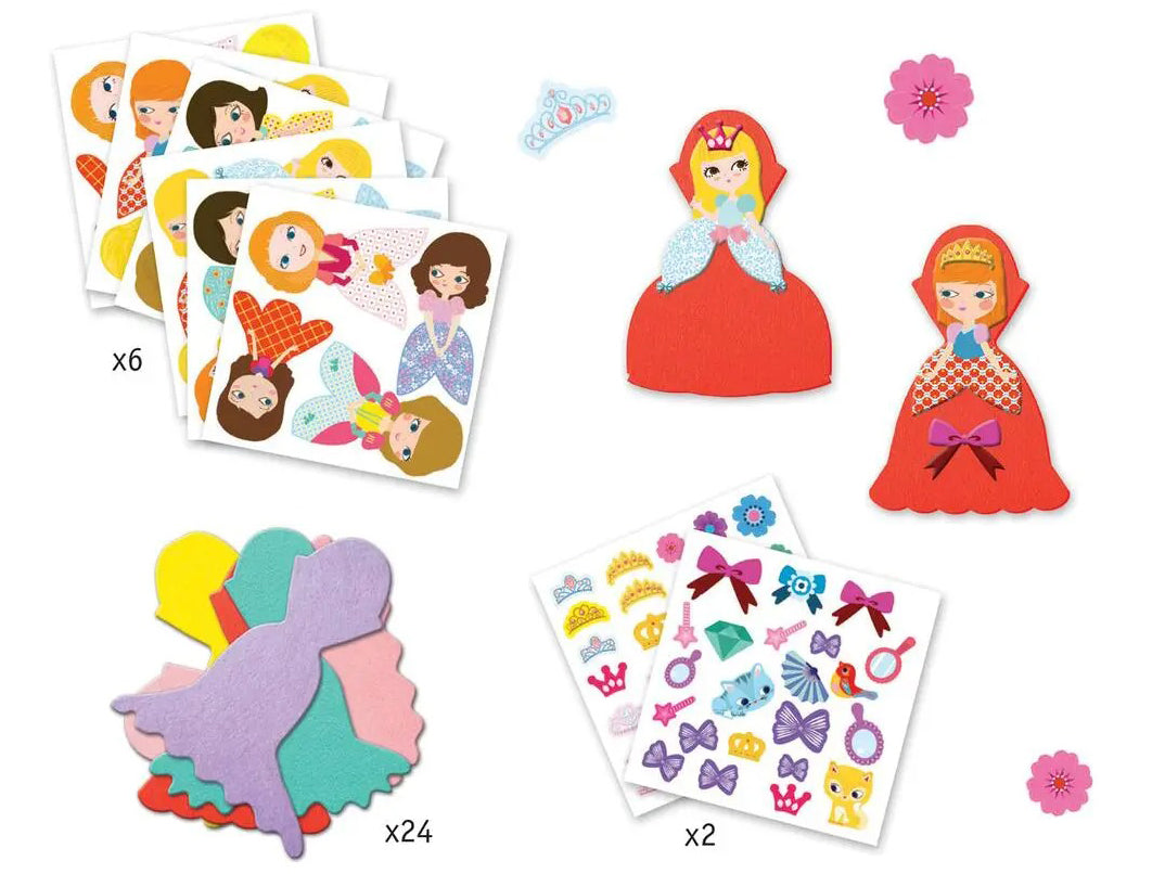 Achat Gommettes J’aime les princesses - Djeco