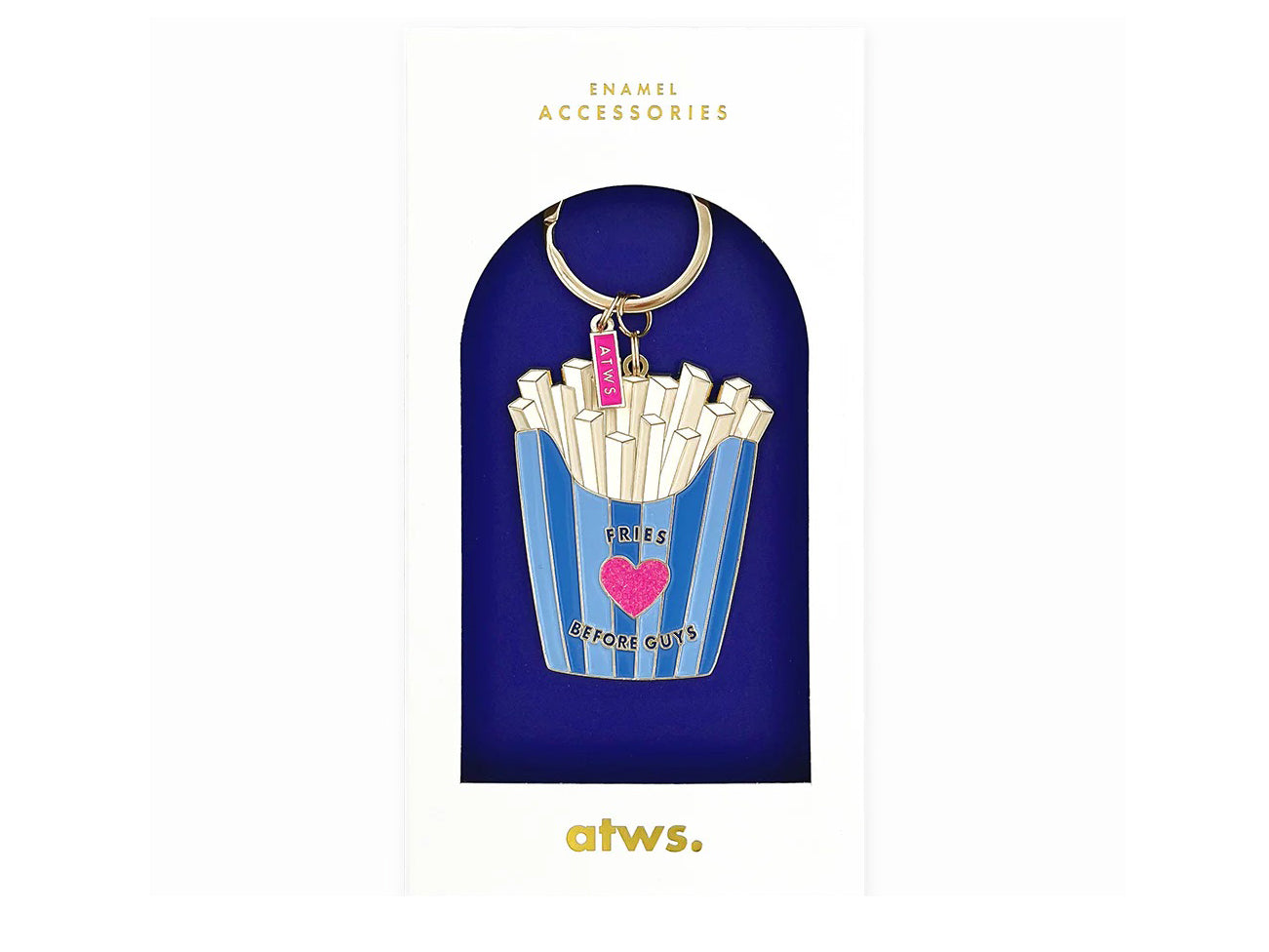 Achat Porte-clés en émail - Fries Before Guys - ATWS