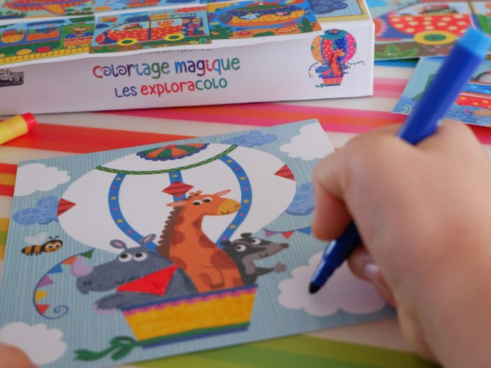 Coloriage magique - Tableau à créer Les Exploracolo - Créa Lign'