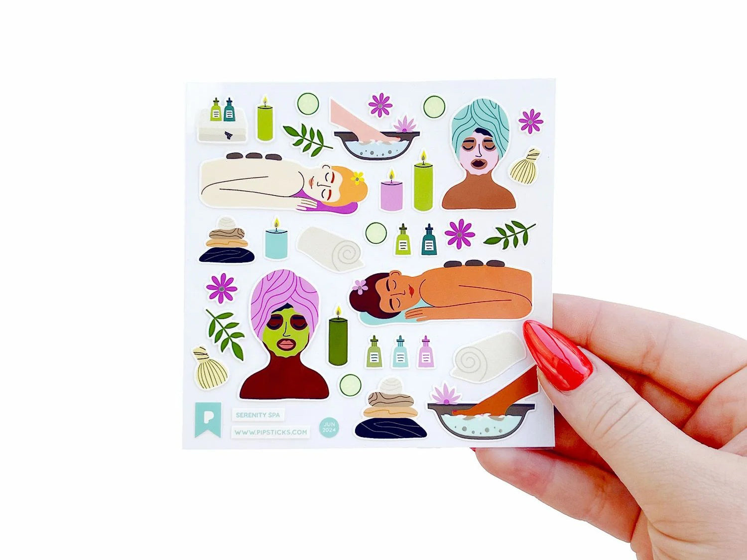 Achat Stickers Spa relaxant (Serenity Spa) - Pipsticks