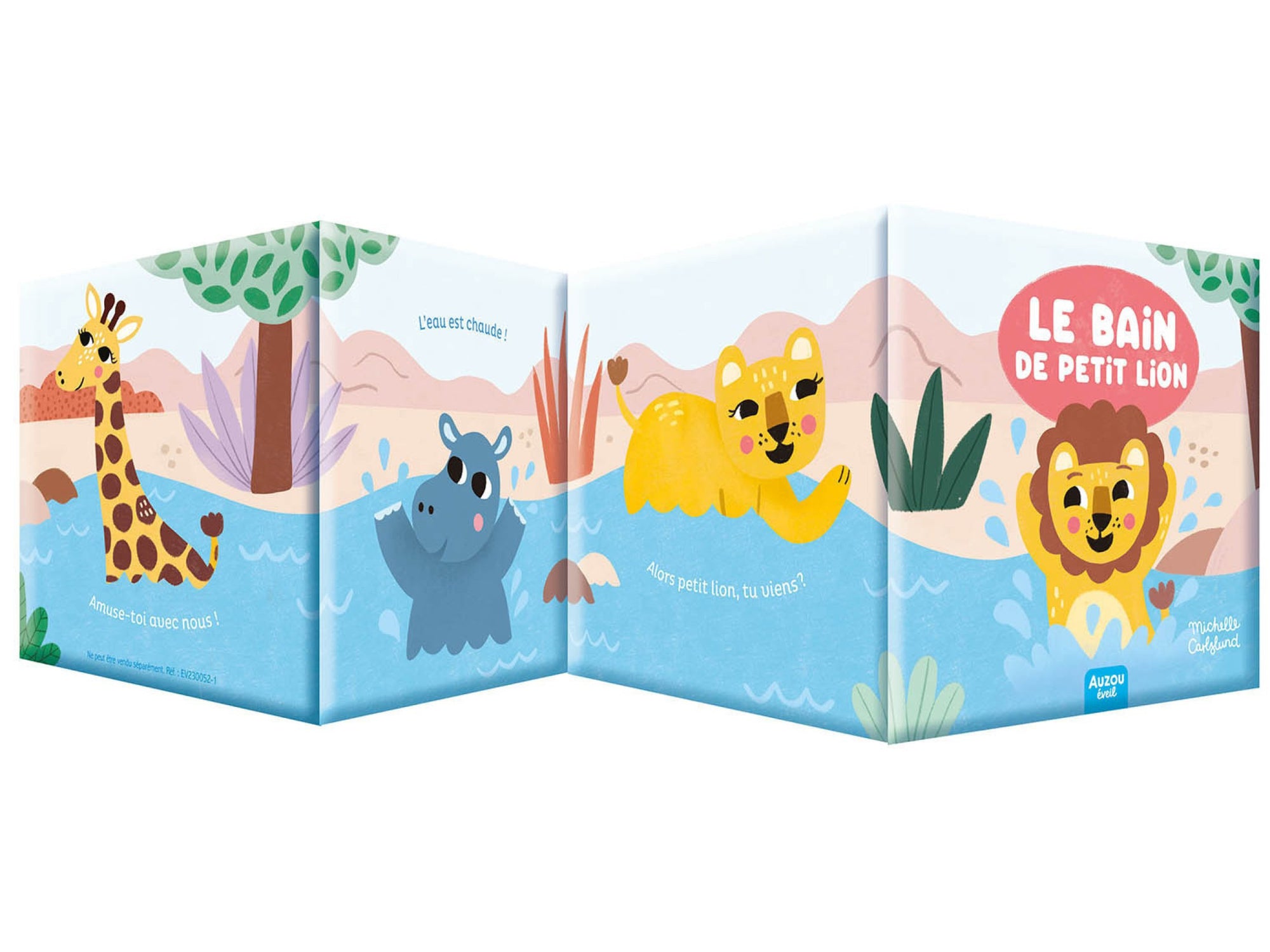 Mon premier livre de bain Savane - Auzou