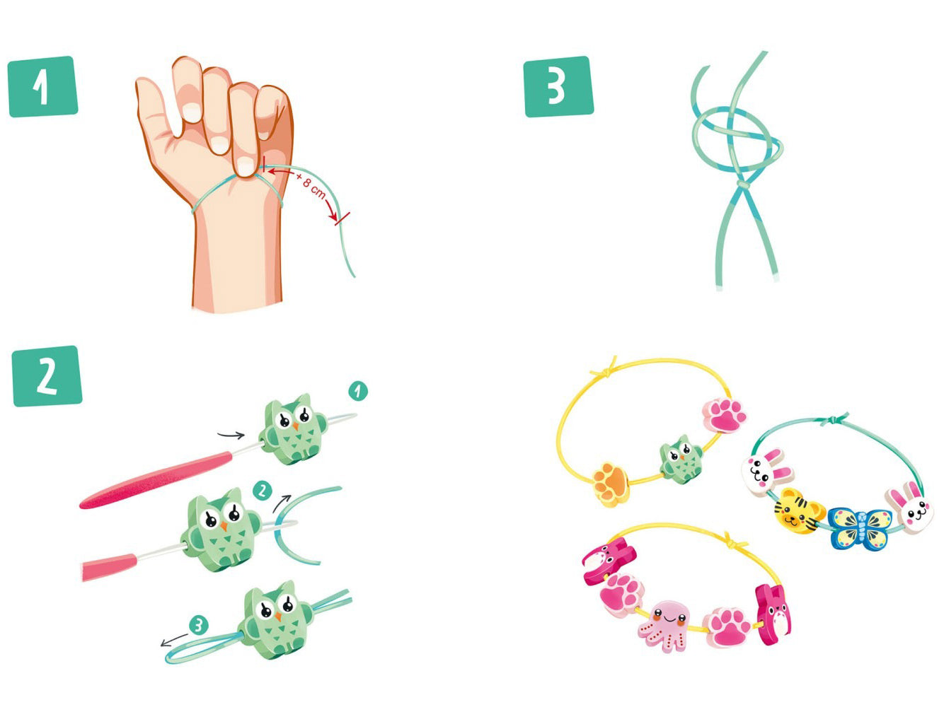 Mes premiers bijoux animaux mignons - Auzou