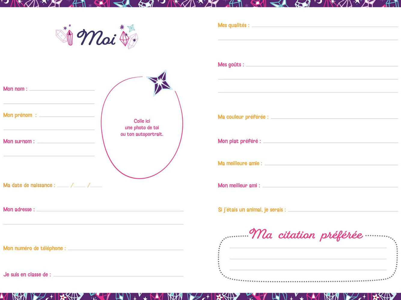 Mon carnet secret bijou scintillant - Auzou