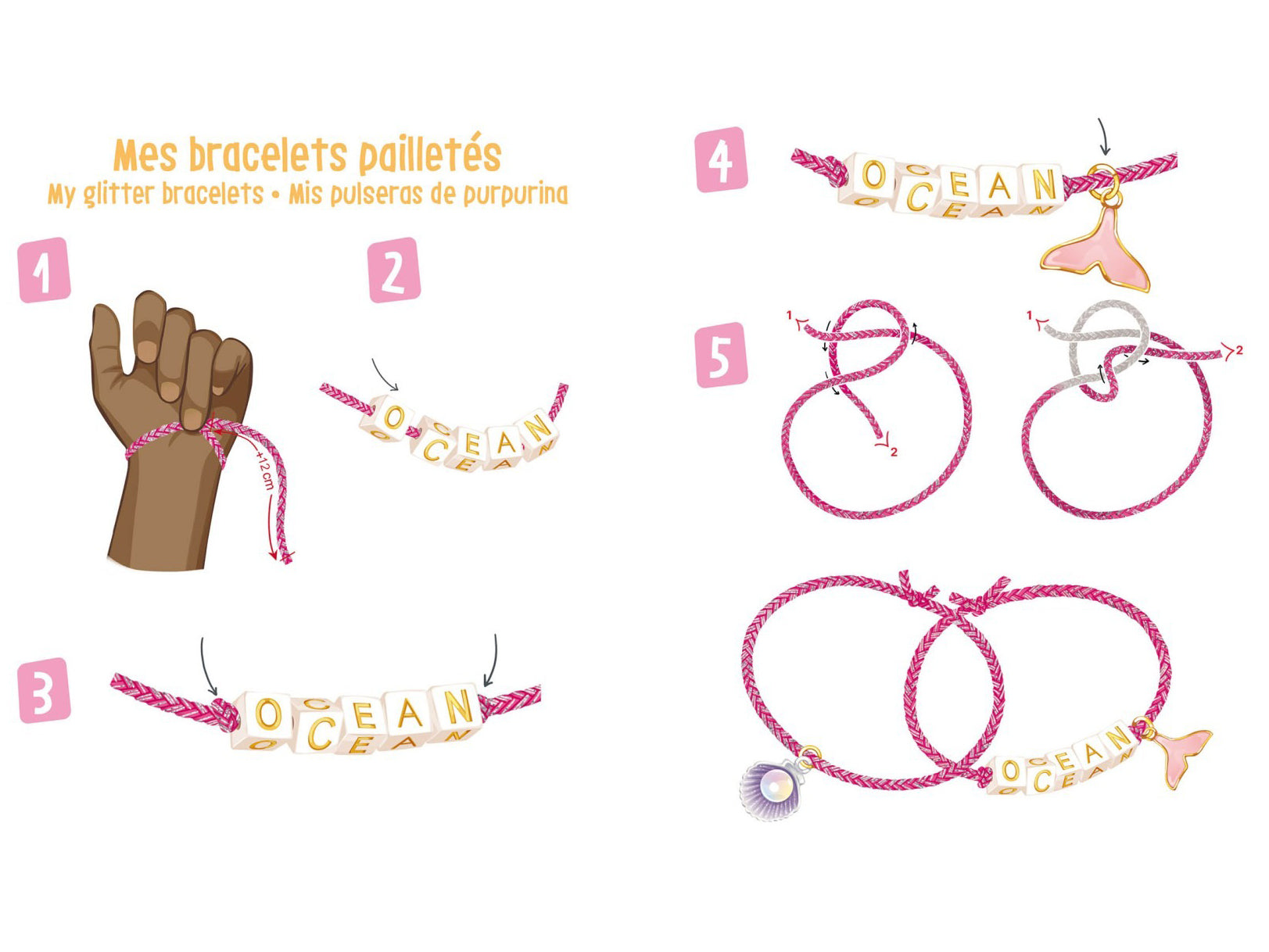 Mon accumulation de bracelets sirène - Auzou