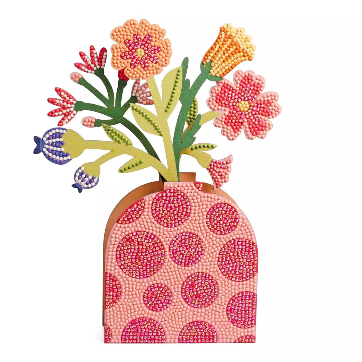 achat Kit Vase et Fleur rose à strasser - Graine Créative