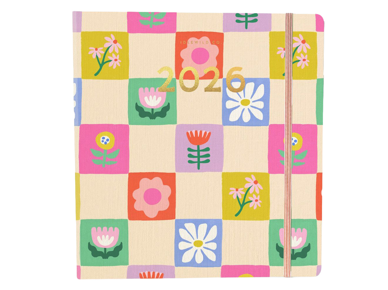 Achat Agenda 2026 à couverture rigide - Motif à carreaux floraux - Idlewild