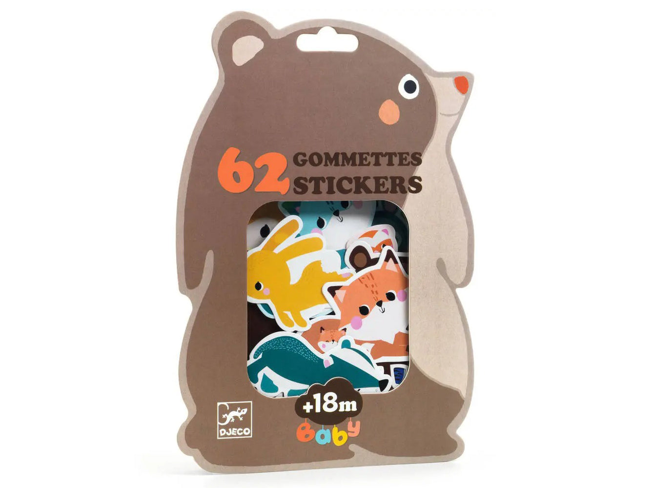 Achat 62 gommettes stickers Bébé - Animaux de la forêt - Djeco