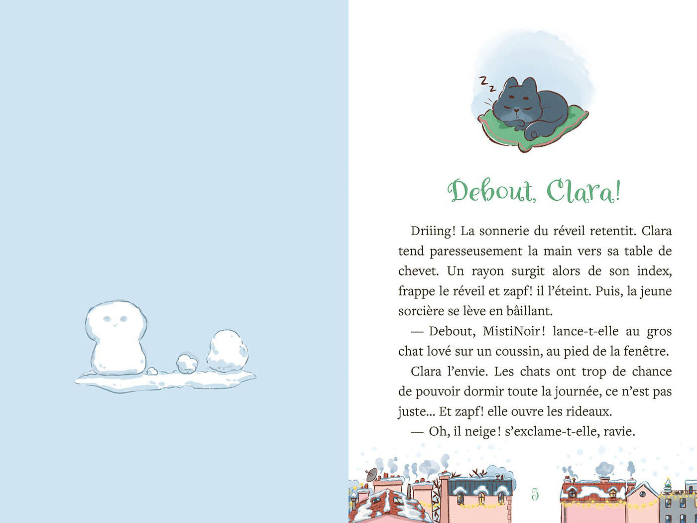 Roman de l'Avent - Le Noël de Clara la petite sorcière - Auzou