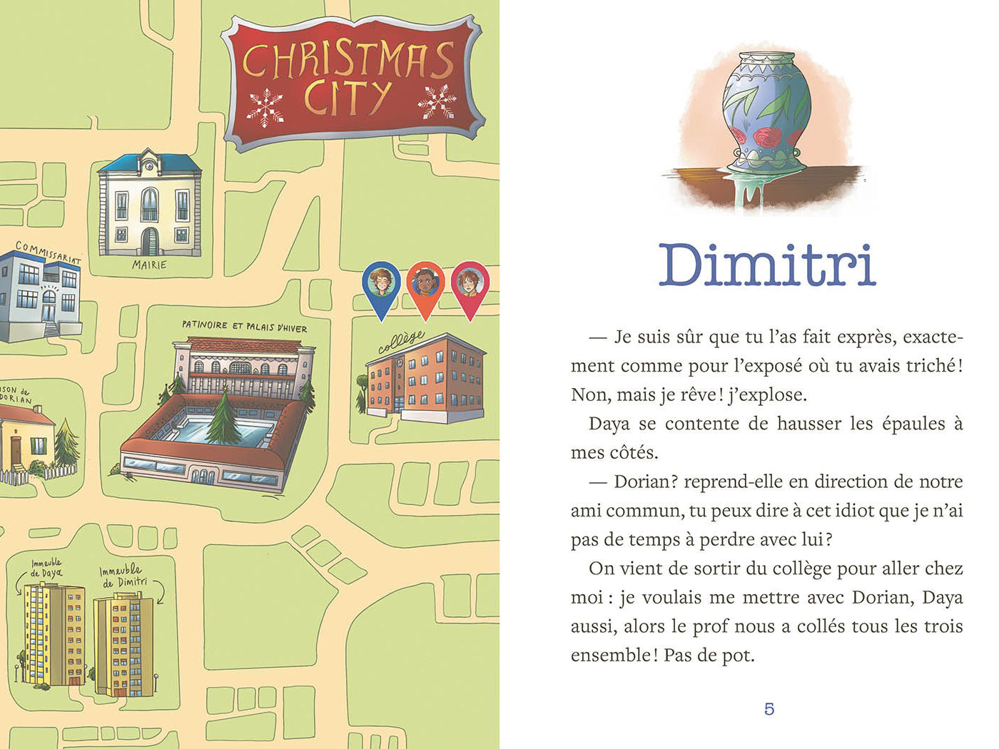 Roman de l'Avent - Enquête à Christmas City - Auzou