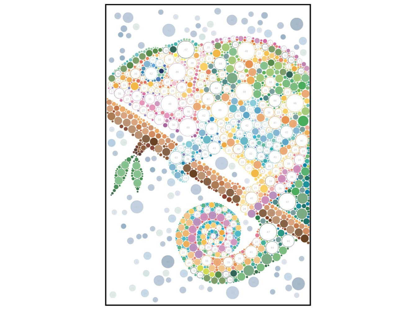 Mes tableaux au numéro - Animaux sauvages - Auzou