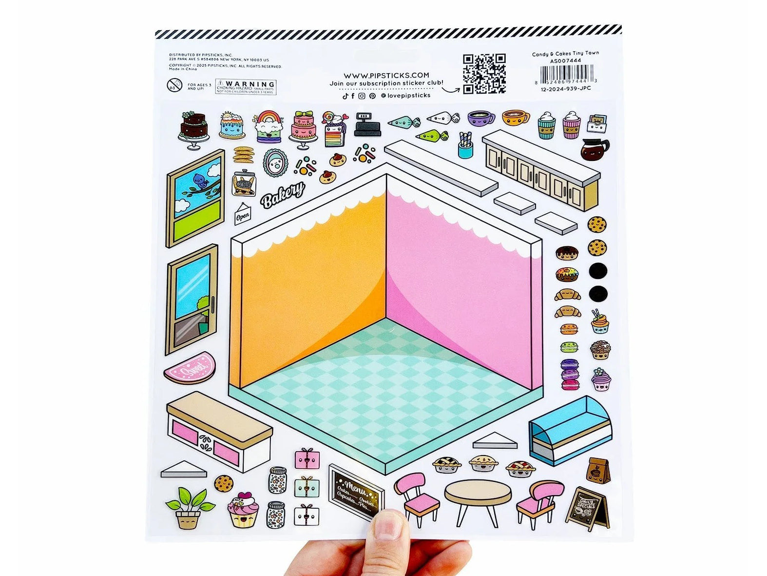 Stickers Tinytown Bonbons & Gâteaux (Candy & Cakes) - Pipsticks