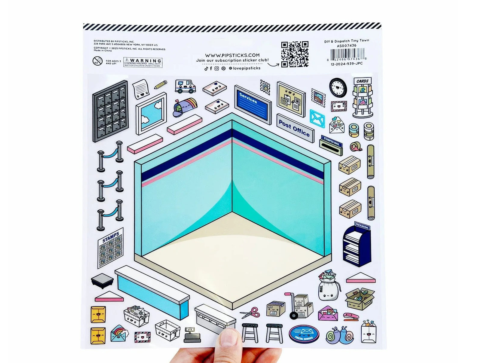 Achat Stickers Tinytown Atelier créatif & bureau de poste (DIY & Dispatch) - Pipsticks