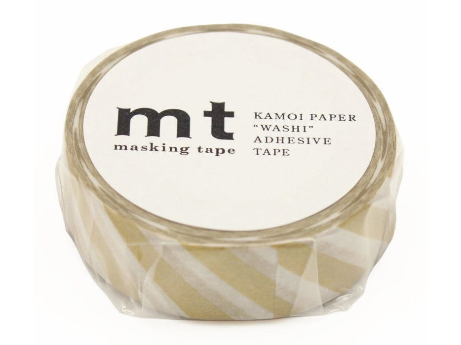 Masking tape washi motif - Rayures dorées