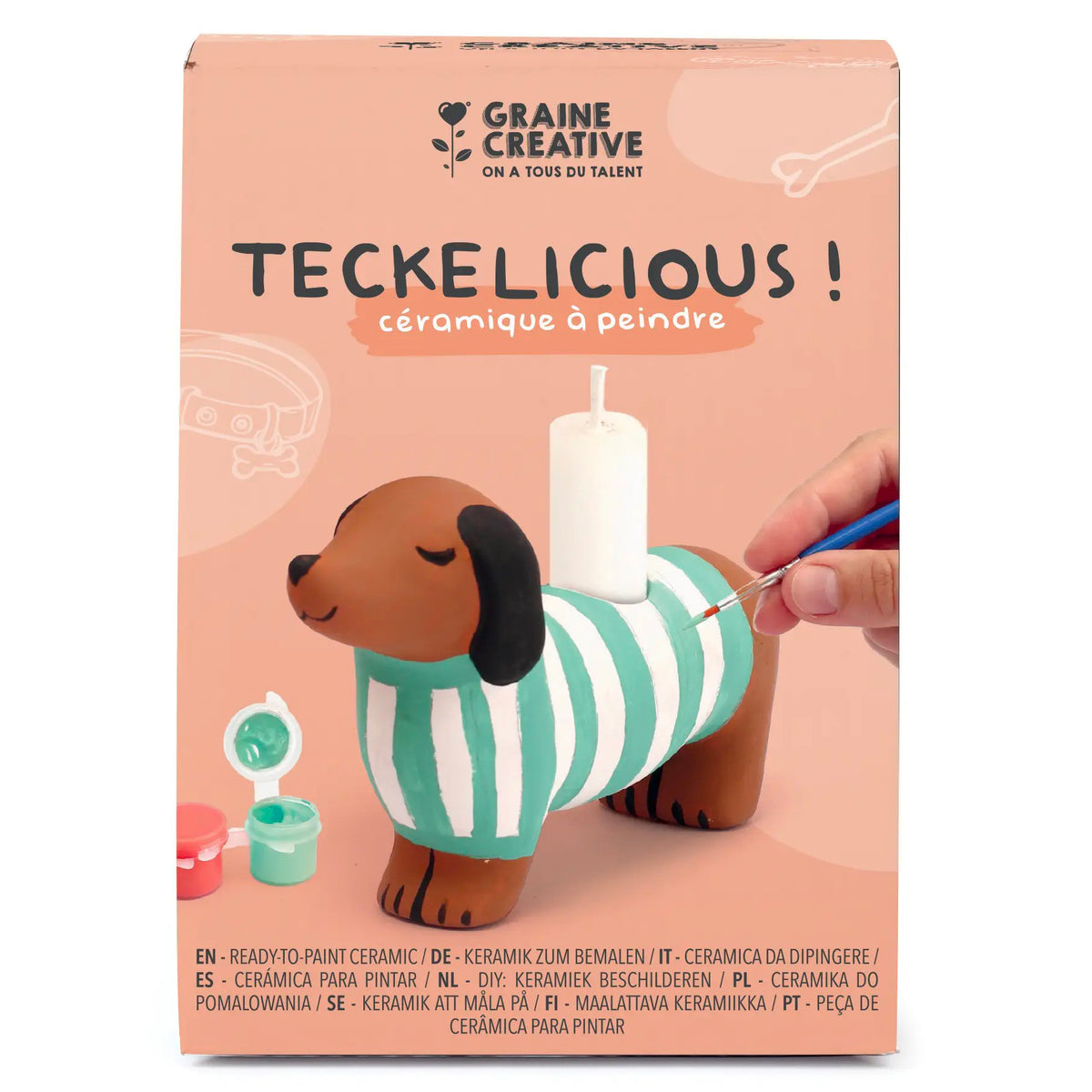 achat Kit Céramique Teckel à peindre - Graine Créative