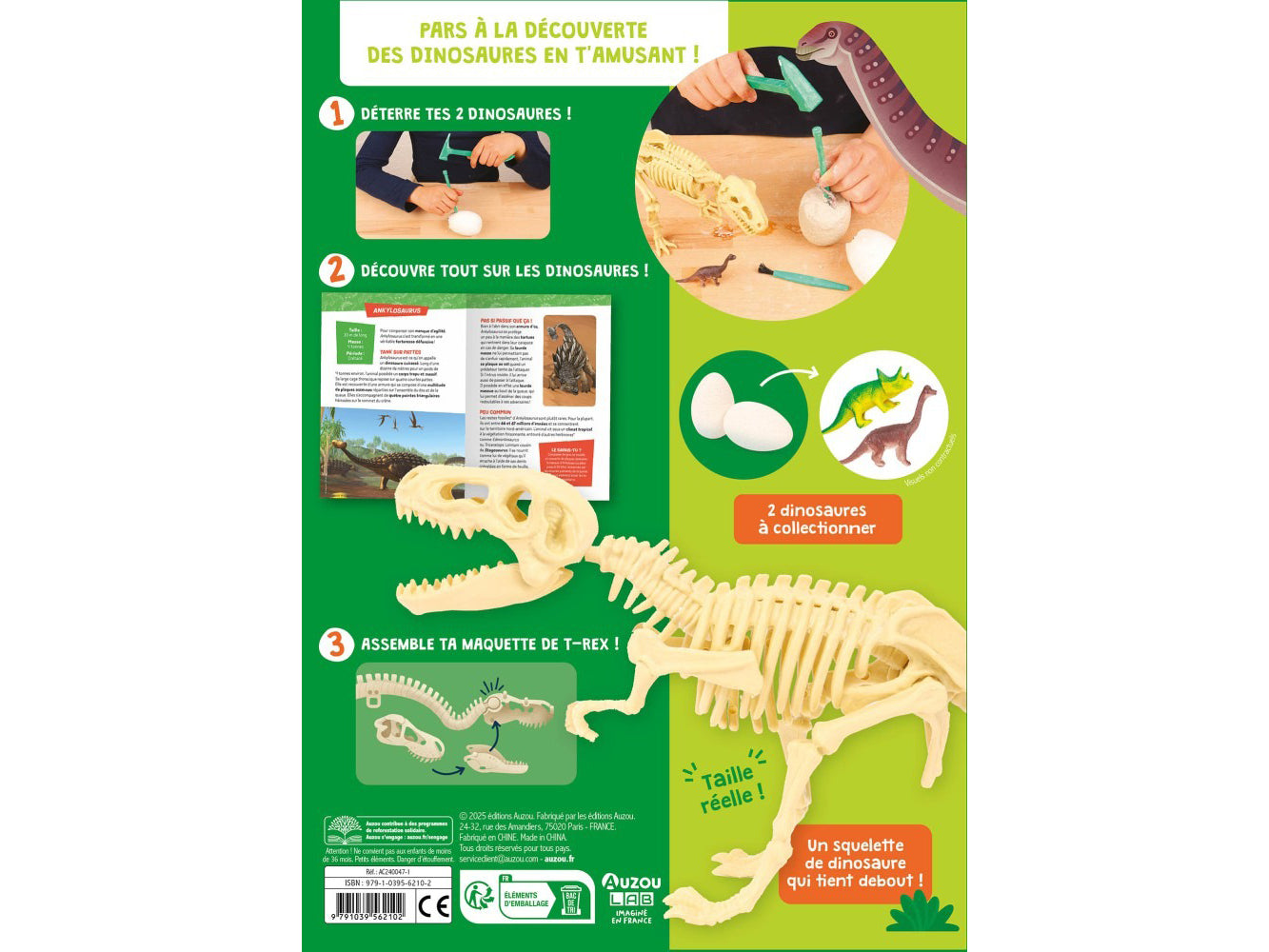 Je découvre les dinosaures - Auzou lab'