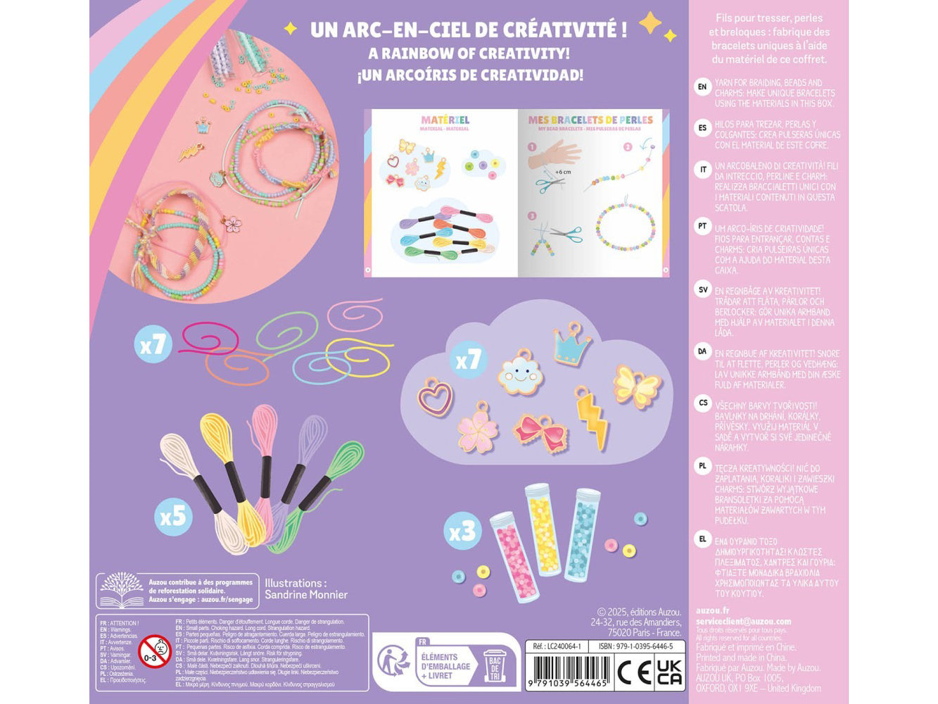 Mes bijoux arc-en-ciel - Bracelets colorés - Auzou