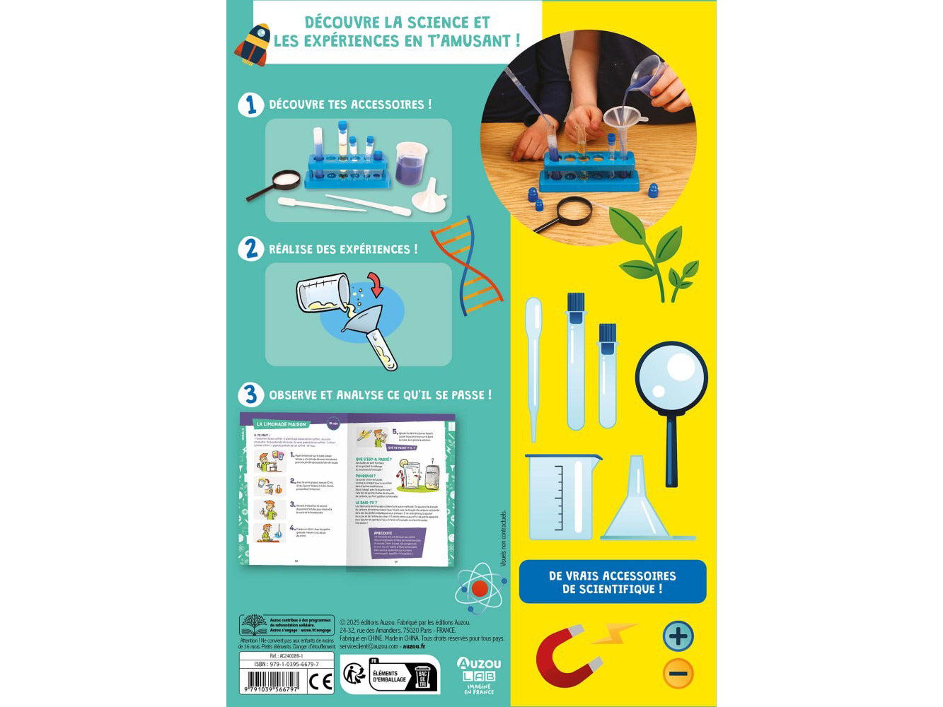 Je découvre la science - Auzou lab'