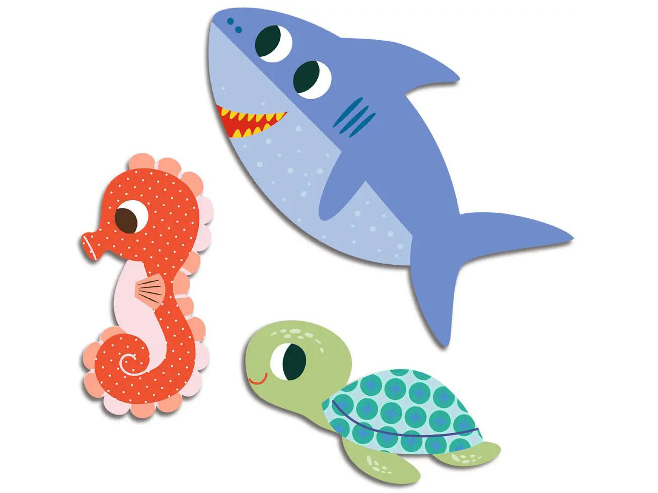 Achat 62 gommettes stickers Bébé - Animaux de la mer - Djeco