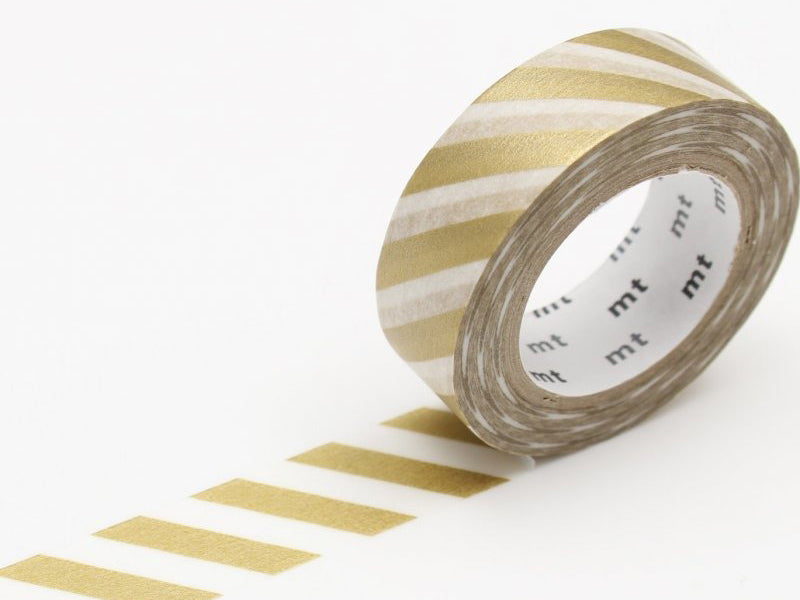 Achat Masking tape washi motif - Rayures dorées