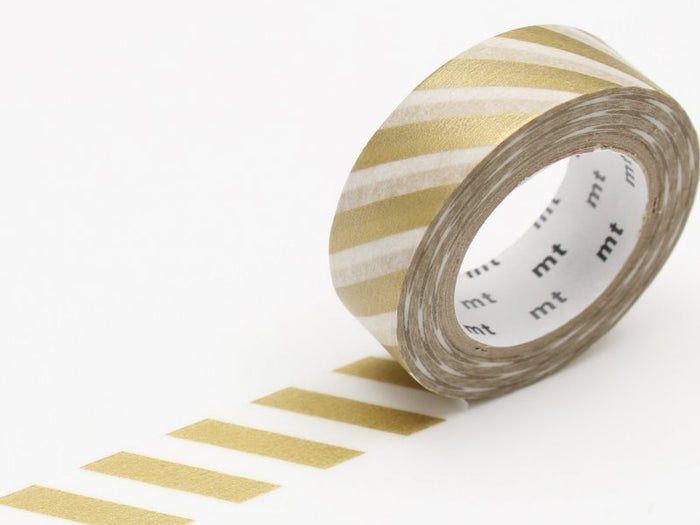 Achat Masking tape washi motif - Rayures dorées