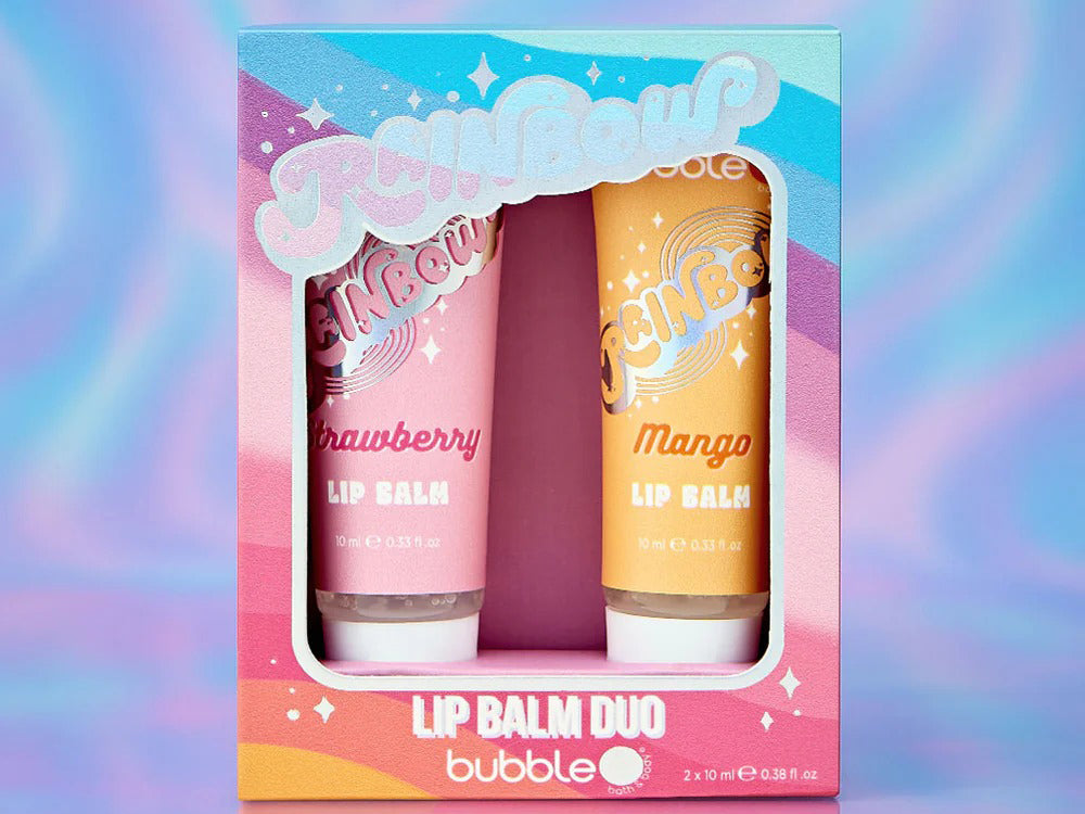 achat Duo de baumes à lèvres arc-en-ciel - Fraise & Mangue (2 x 10 ml) - Bubble T