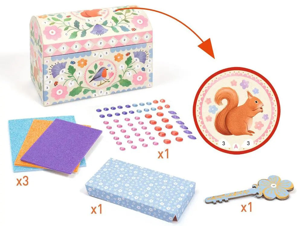 Coffret à décorer Précieux trésors - Djeco