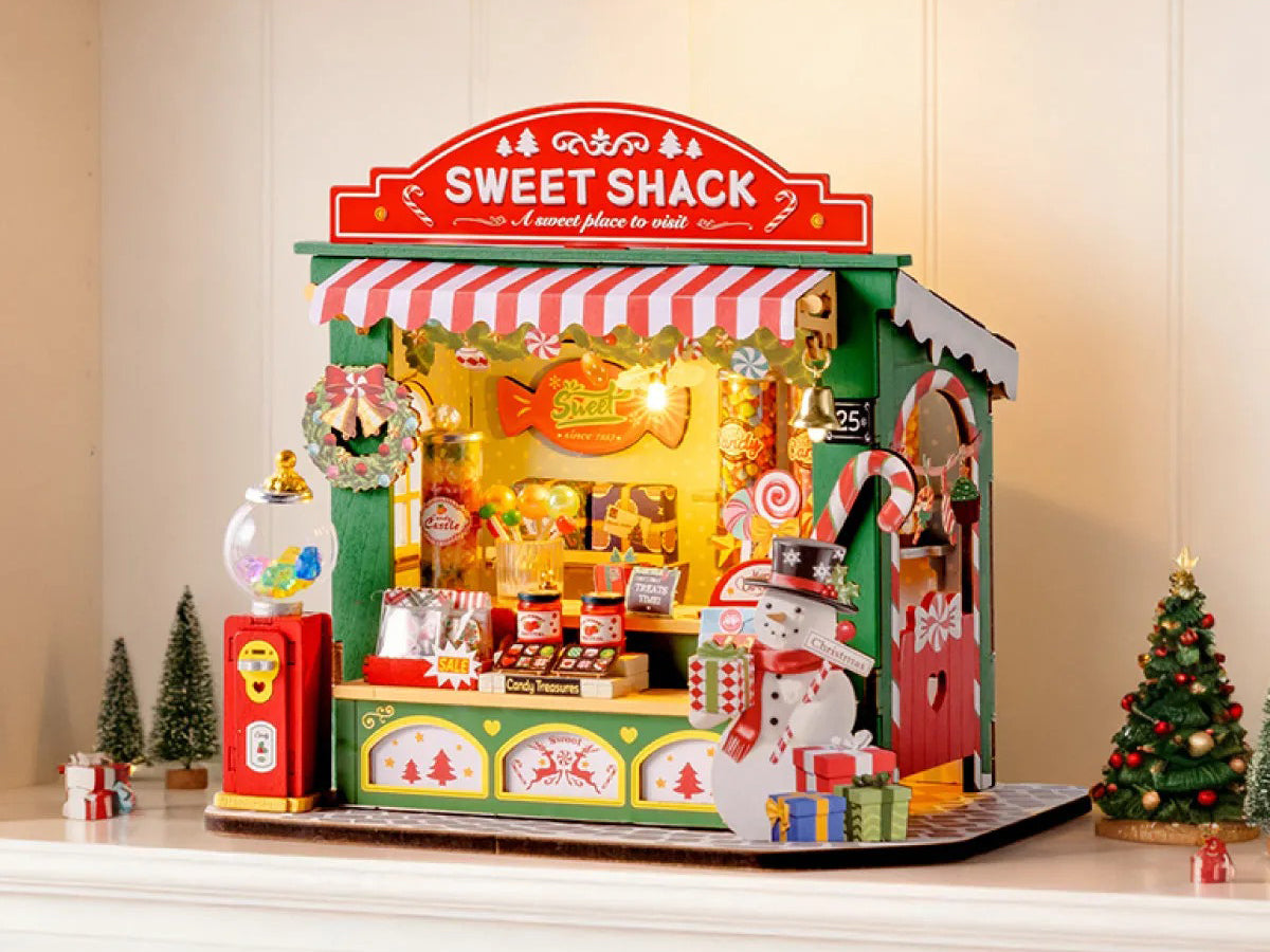 Pièce miniature - Stand de bonbons de Noël (Christmas Candy Stand) - Rolife