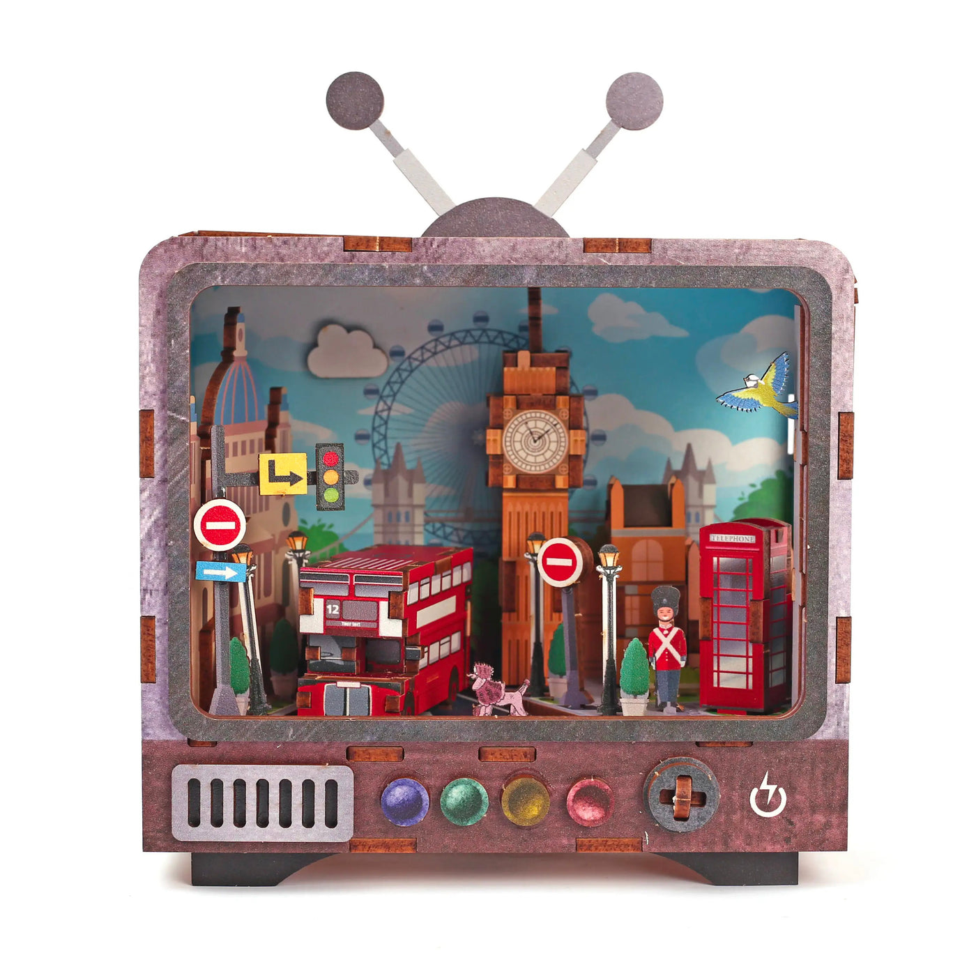 achat Maquette 3D Bois - Tv Londres - Graine Créative