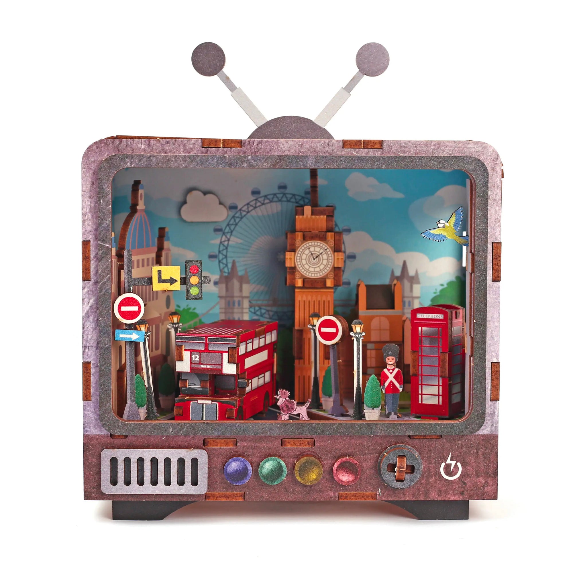 achat Maquette 3D Bois Tv Londres - Graine Créative