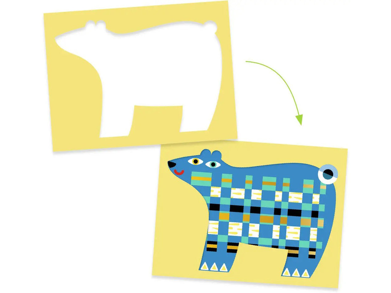 Créer avec du papier - Devant, derrière, devant - Djeco