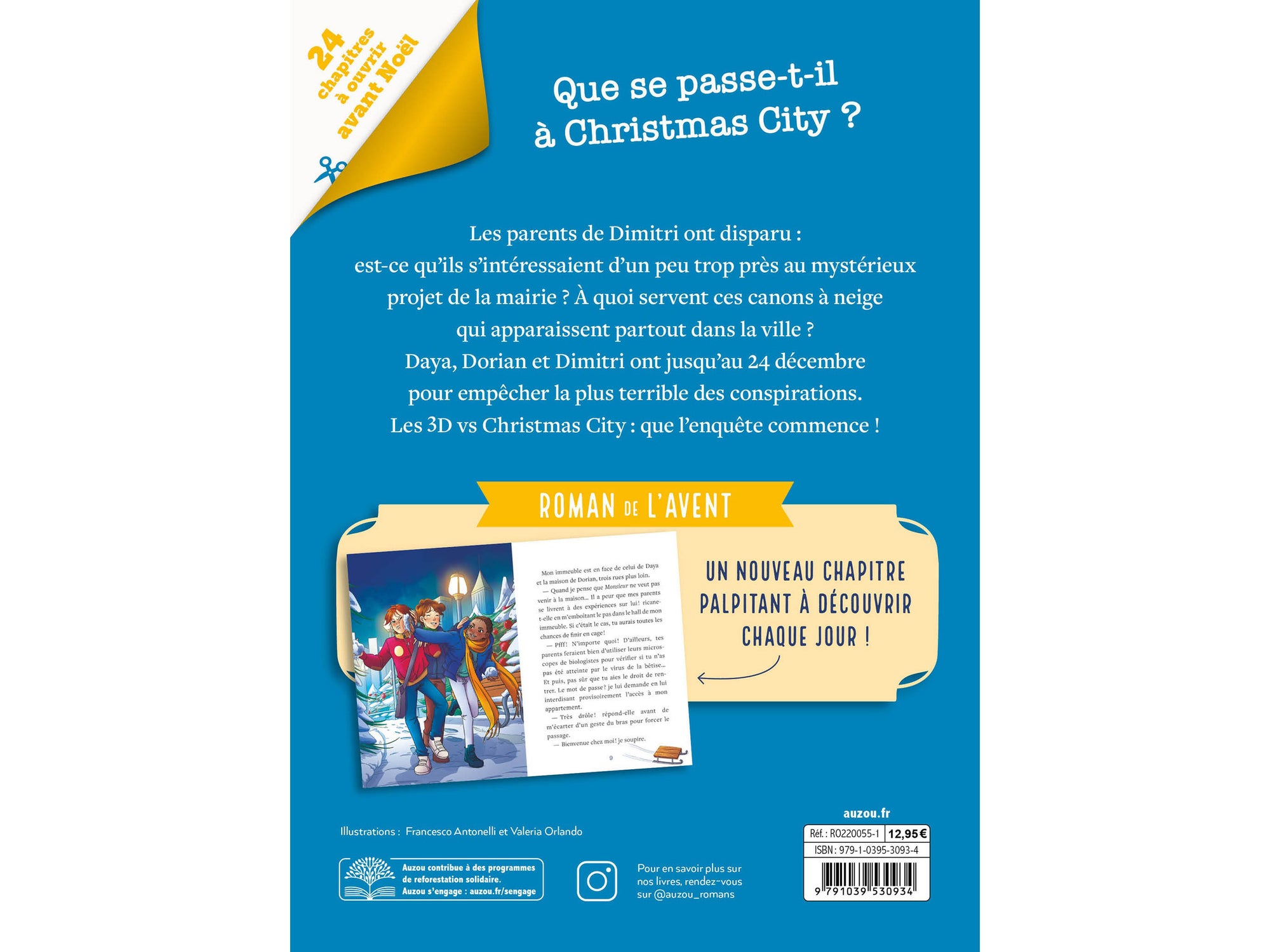 Roman de l'Avent - Enquête à Christmas City - Auzou