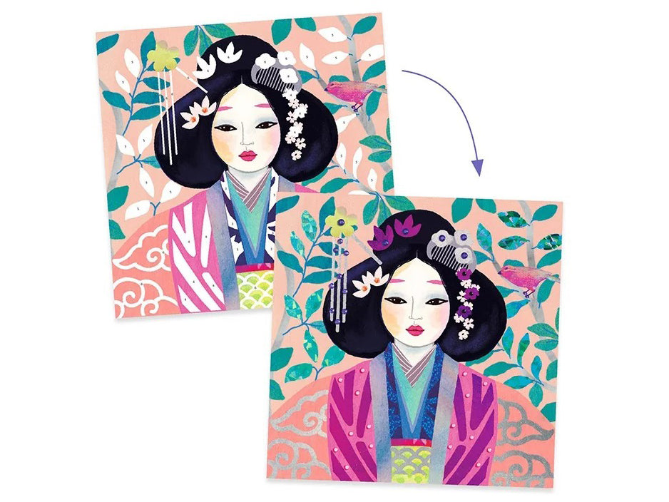 Tableaux à métalliser - Parures précieuses - Djeco