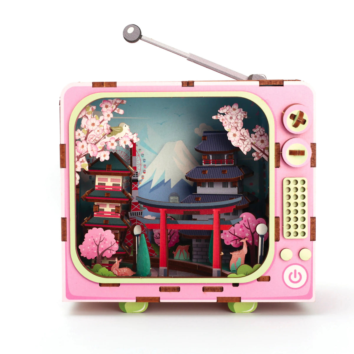 achat Maquette 3D Bois - Tv Tokyo - Graine Créative