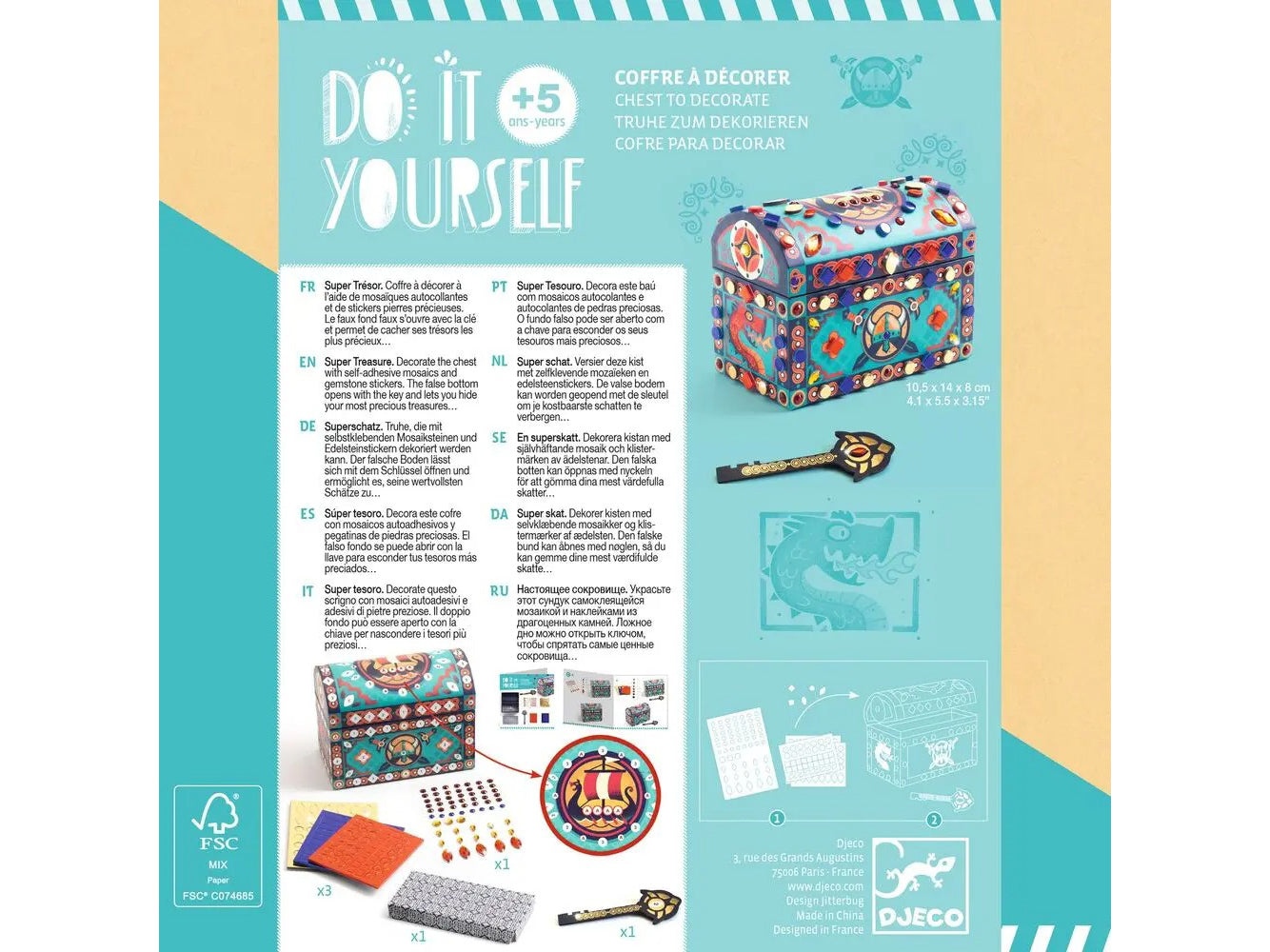 Coffret à décorer Super trésor - Djeco