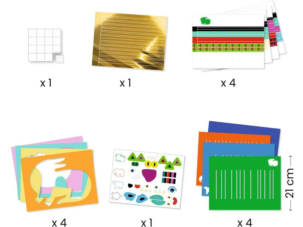 Créer avec du papier - Devant, derrière, devant - Djeco