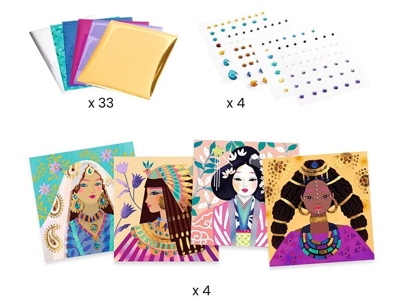 Tableaux à métalliser - Parures précieuses - Djeco