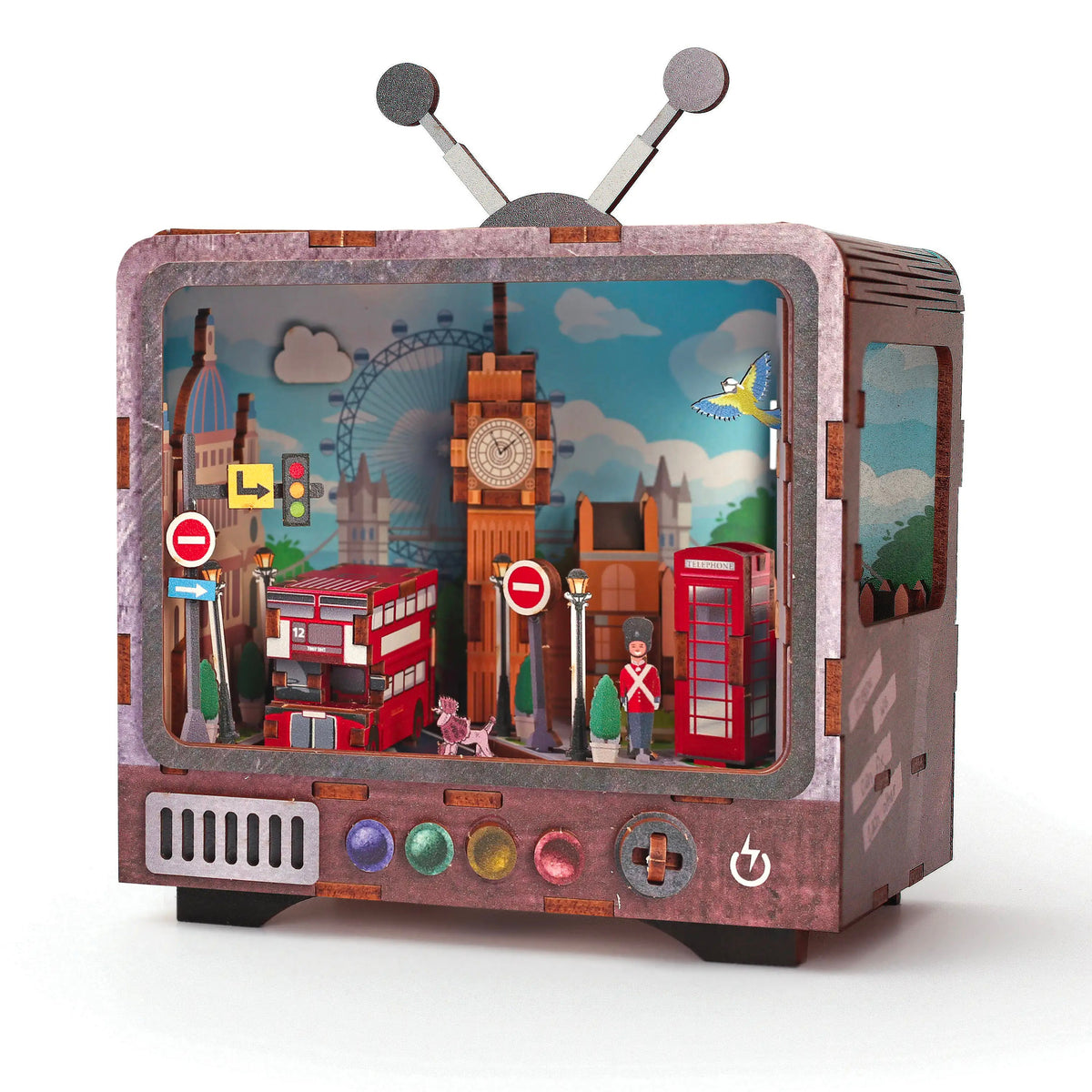 achat Maquette 3D Bois - Tv Londres - Graine Créative