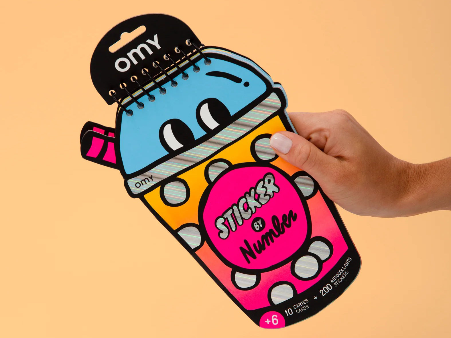 Achat Carnet stickers au numéro - Bubble Tea - Omy