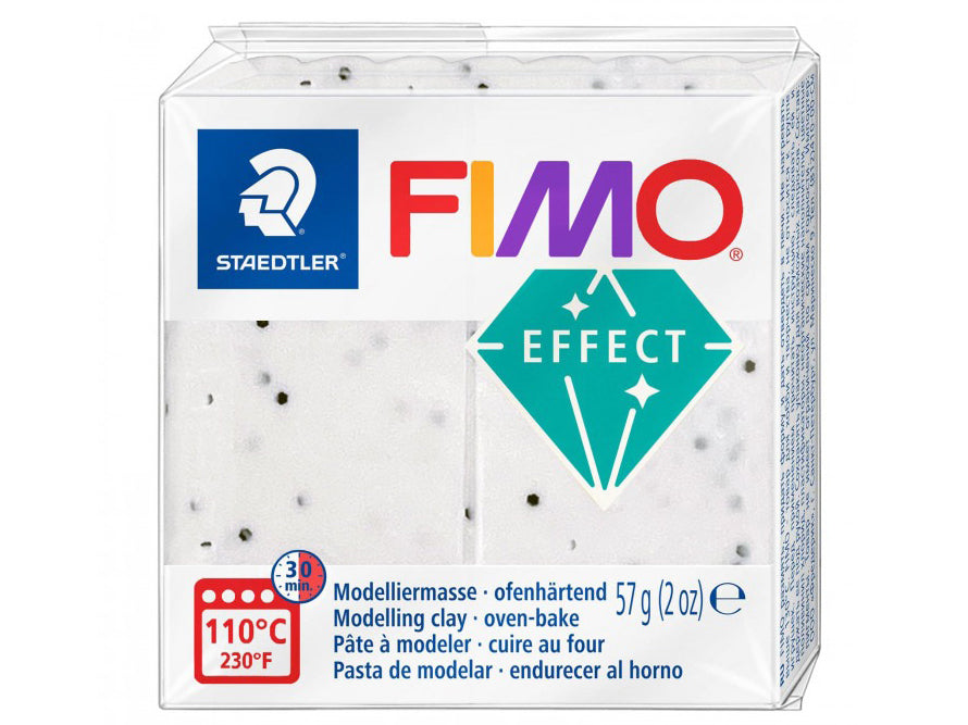 Achat Pâte Fimo Effect pierre granite blanche 57g