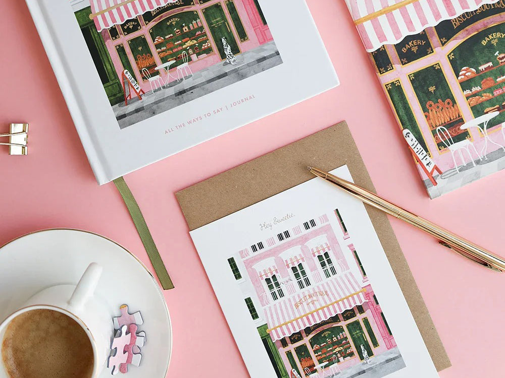 Carte d’anniversaire aquarelle & dorure - Birthday Bakery - ATWS