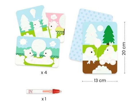 Coloriages magiques Au square - Djeco