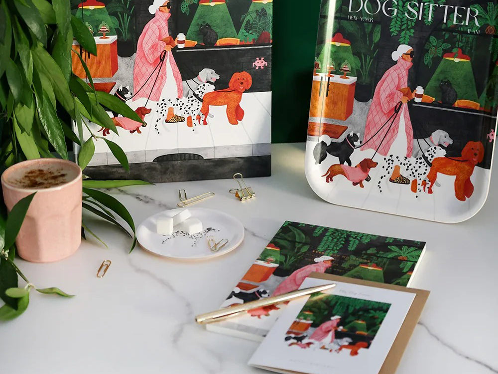 achat Carte d'anniversaire aquarelle & dorure - Birthday dog lovers - ATWS